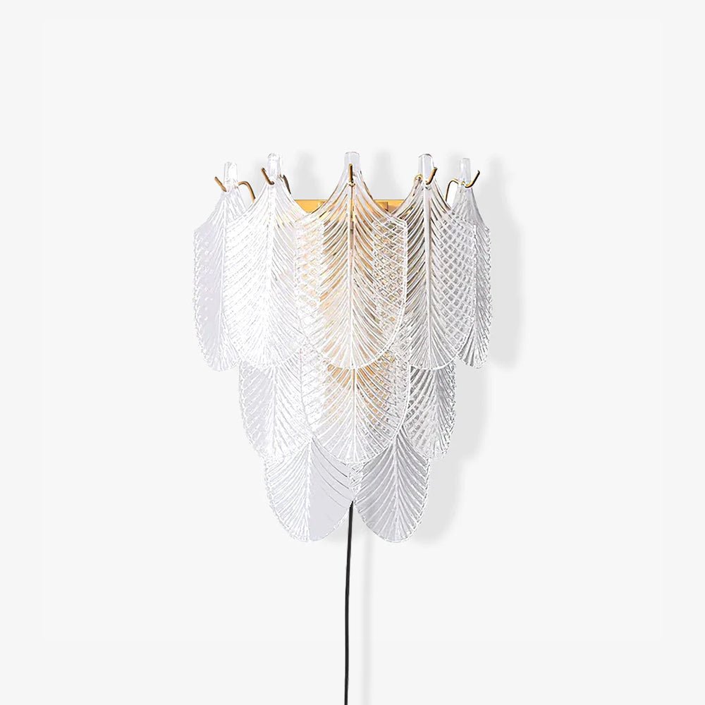 Celoaine Wall Sconce Brass Murano Glass