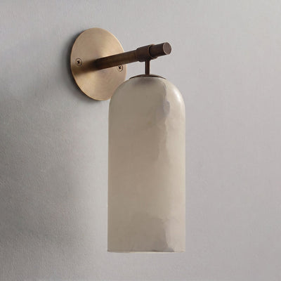 Delaborne Pillar Alabaster Indoor Wall Light