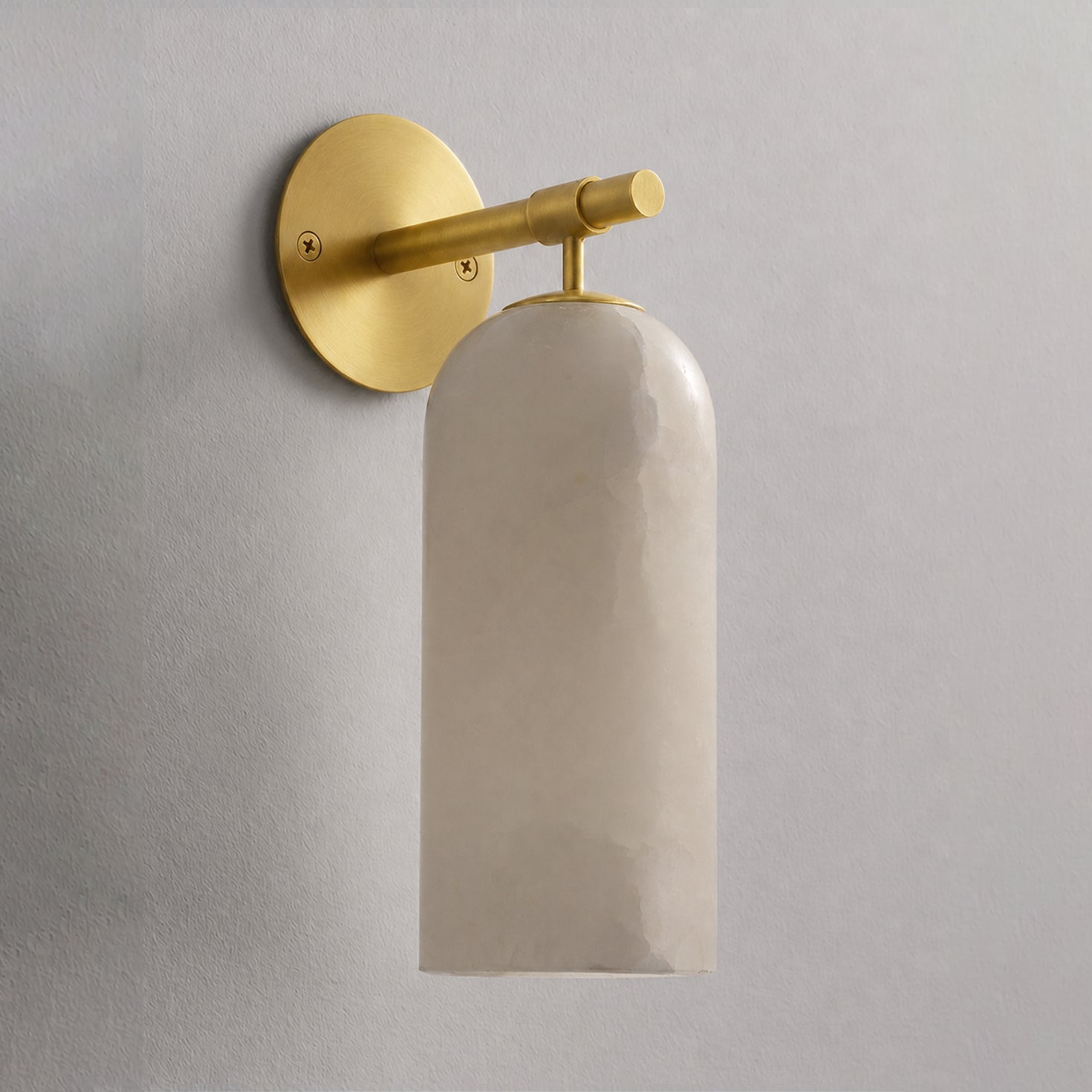 Delaborne Pillar Alabaster Indoor Wall Light
