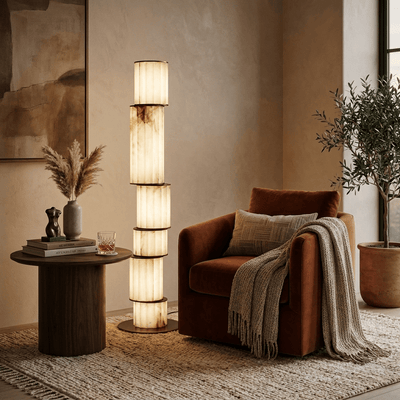 Eirirena Alabaster Floor Lamp