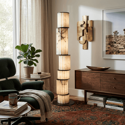 Eirirena Alabaster Floor Lamp