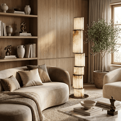 Eirirena Alabaster Floor Lamp