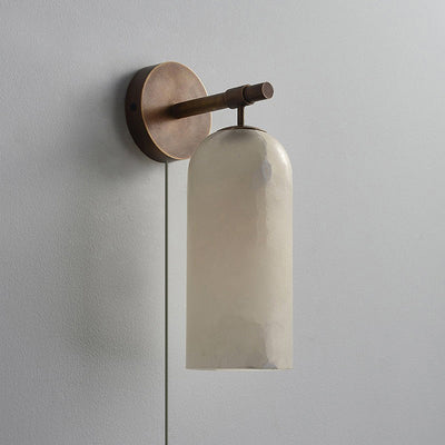 Everwell Pillar Alabaster Plug In Indoor Wall Light