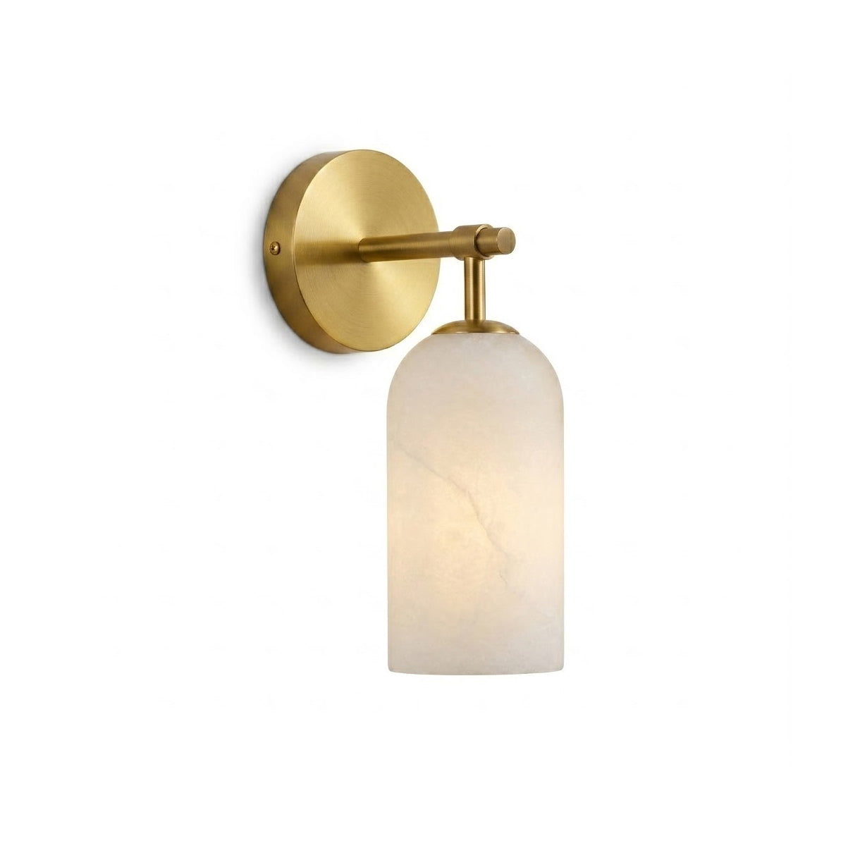 Beaustead Pillar Alabaster Indoor Wall Light