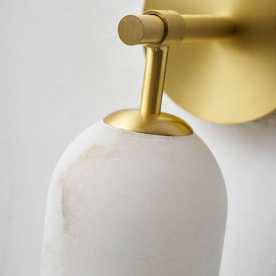 Beaustead Pillar Alabaster Indoor Wall Light