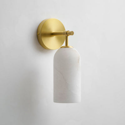 Beaustead Pillar Alabaster Indoor Wall Light