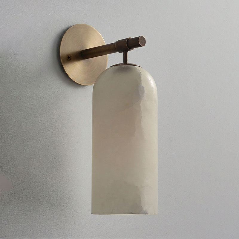 Beaustead Pillar Alabaster Indoor Wall Light