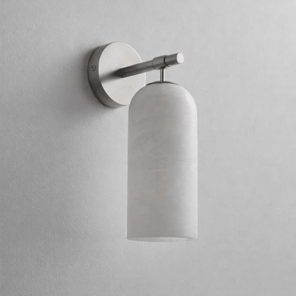 Delaborne Pillar Alabaster Indoor Wall Light