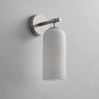 Delaborne Pillar Alabaster Indoor Wall Light