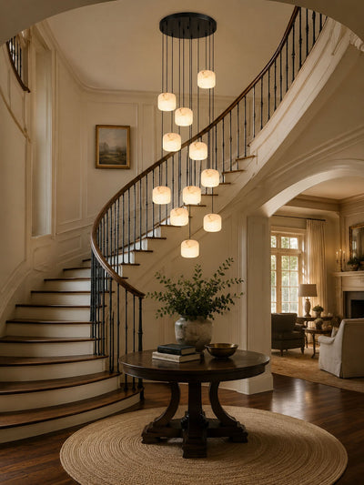 Serelle Alabaster Cluster Chandelier