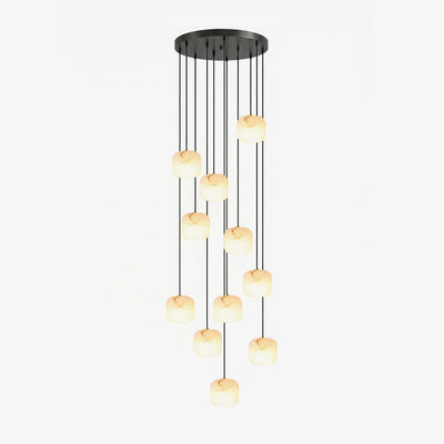 Serelle Alabaster Cluster Chandelier
