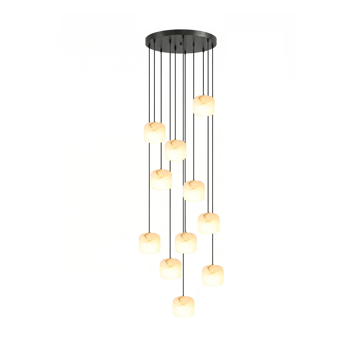 Serelle Alabaster Cluster Chandelier