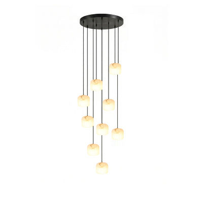 Serelle Alabaster Cluster Chandelier