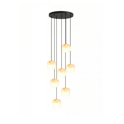 Serelle Alabaster Cluster Chandelier