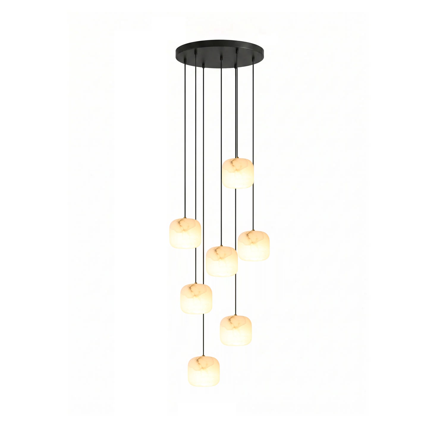 Serelle Alabaster Cluster Chandelier