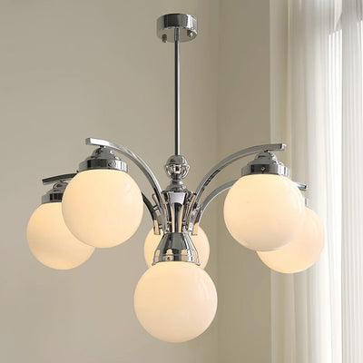 Lioreena Chandelier Pink Glass