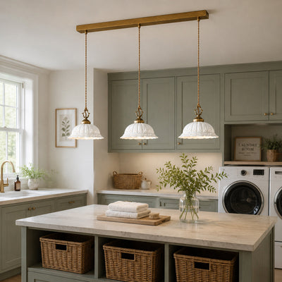 Dunleigh Ceramic Shade Pendant Light