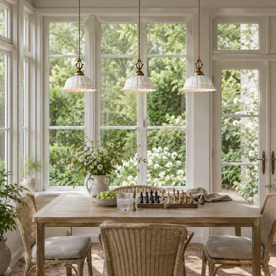 Dunleigh Ceramic Shade Pendant Light