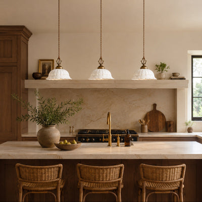 Dunleigh Ceramic Shade Pendant Light