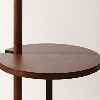Mirz Minimalist Walnut Wood Floor Lamp