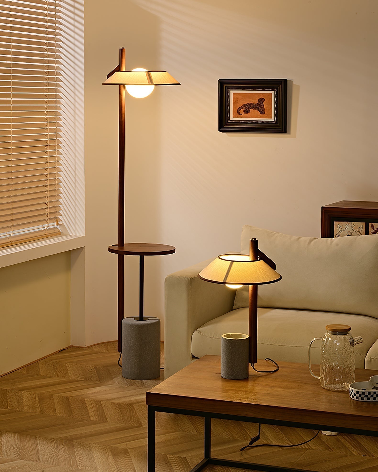 Damon Minimalist Wood Table Lamp