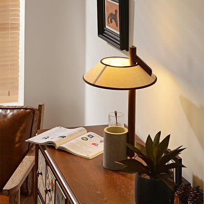 Damon Minimalist Wood Table Lamp
