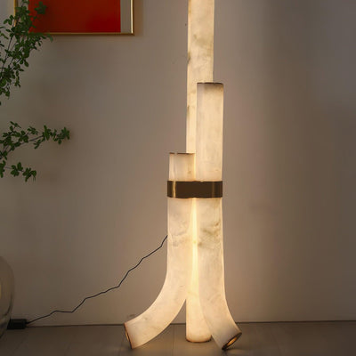 Nivoena Alabaster Floor Lamp
