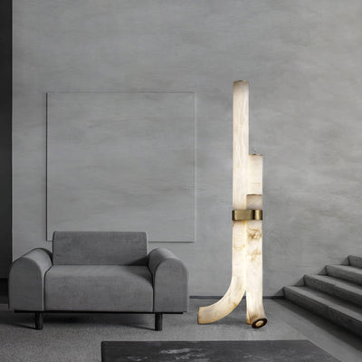 Nivoena Alabaster Floor Lamp