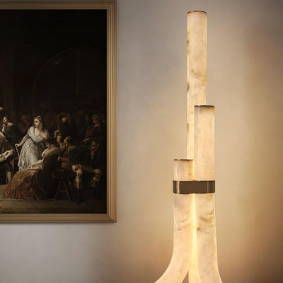 Nivoena Alabaster Floor Lamp