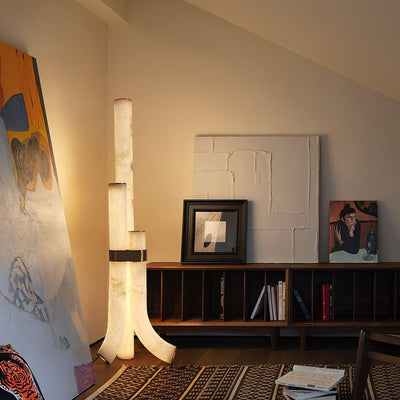 Nivoena Alabaster Floor Lamp