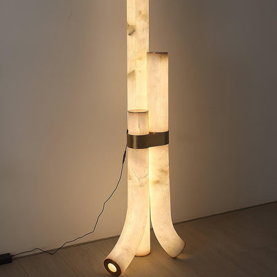 Nivoena Alabaster Floor Lamp