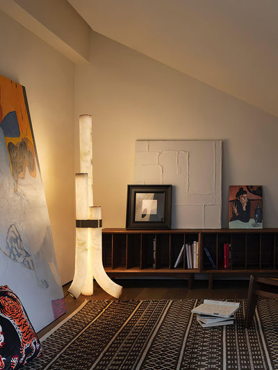 Nivoena Alabaster Floor Lamp