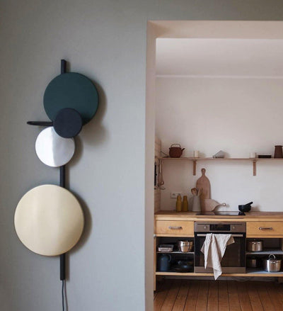 Mirq Wall Lamp Magnetic Discs Artistic