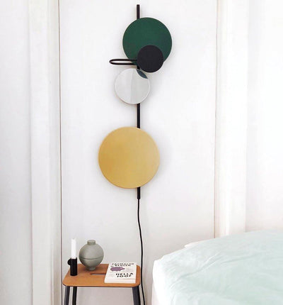 Mirq Wall Lamp Magnetic Discs Artistic