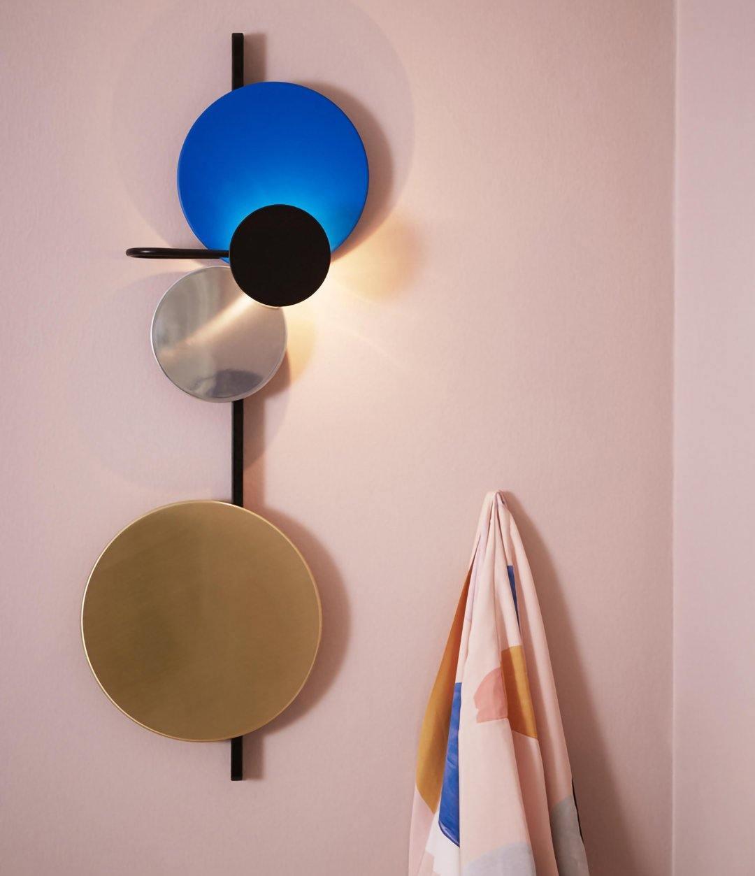 Mirq Wall Lamp Magnetic Discs Artistic