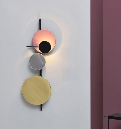 Mirq Wall Lamp Magnetic Discs Artistic
