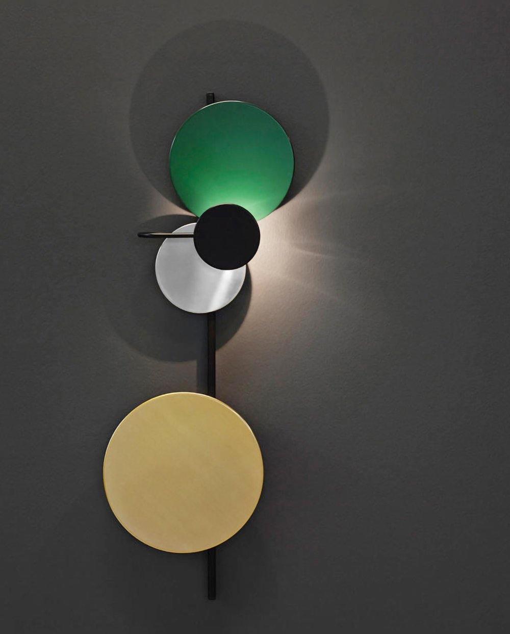 Mirq Wall Lamp Magnetic Discs Artistic