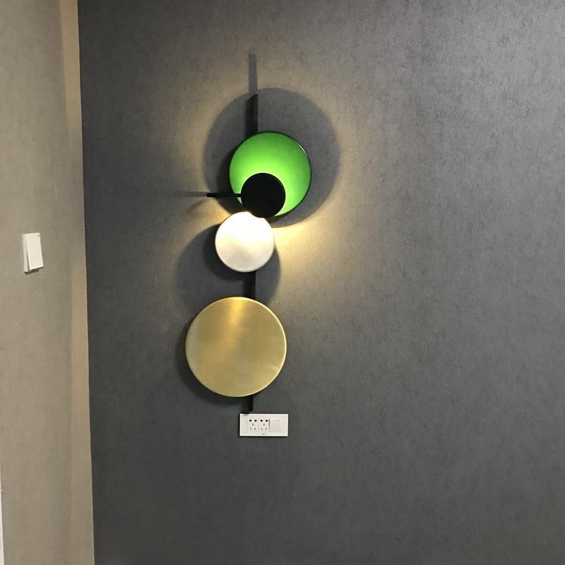 Mirq Wall Lamp Magnetic Discs Artistic