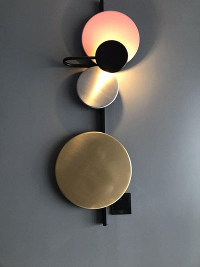 Mirq Wall Lamp Magnetic Discs Artistic