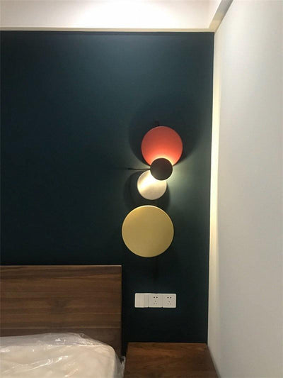Mirq Wall Lamp Magnetic Discs Artistic