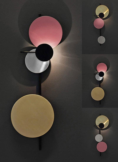 Mirq Wall Lamp Magnetic Discs Artistic