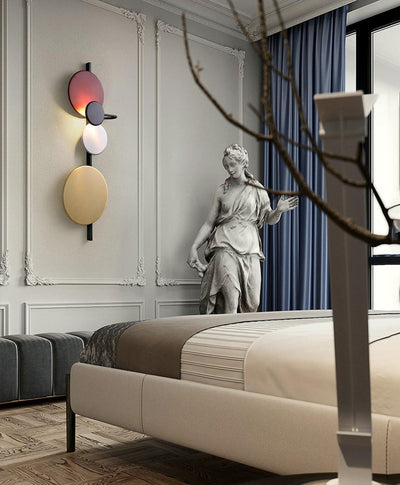 Mirq Wall Lamp Magnetic Discs Artistic