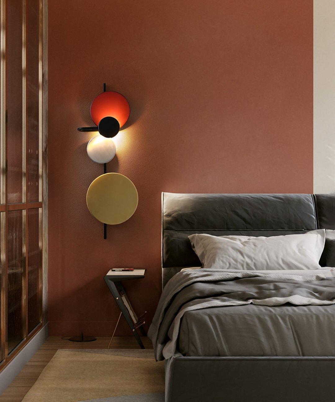 Mirq Wall Lamp Magnetic Discs Artistic