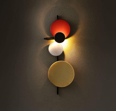 Mirq Wall Lamp Magnetic Discs Artistic