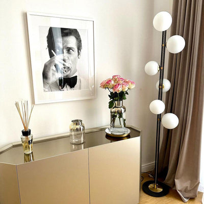 Eireneria Elegant Glass Floor Lamp