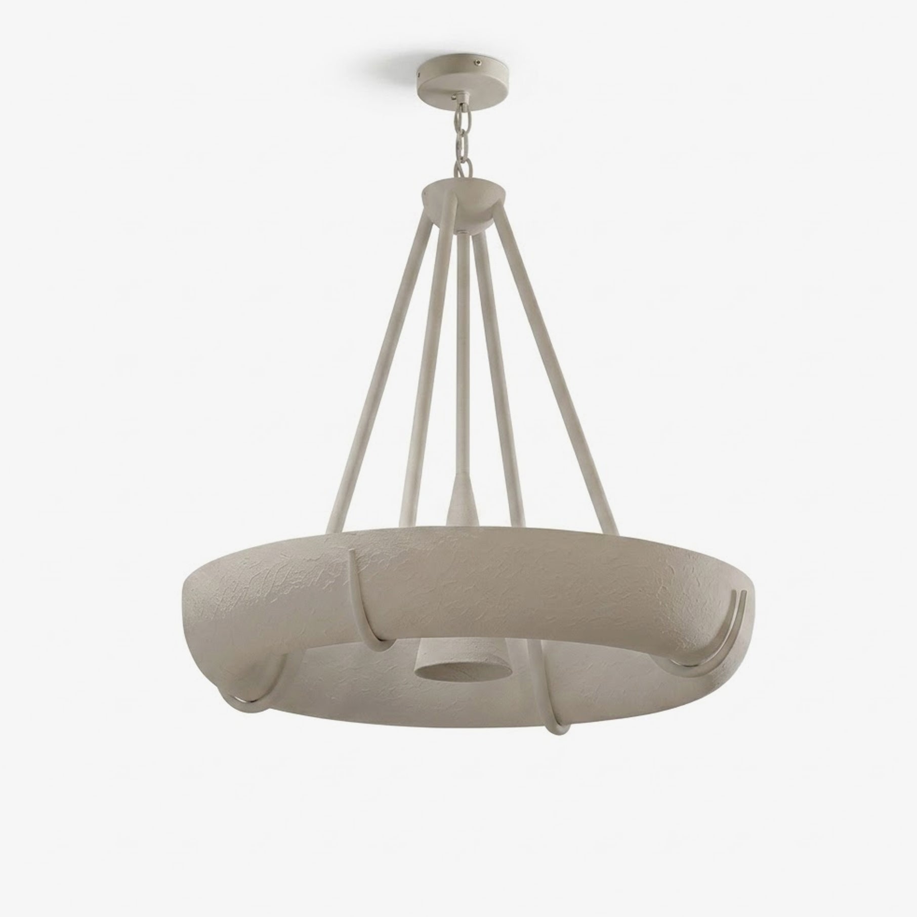 Plaster Drum Chandelier