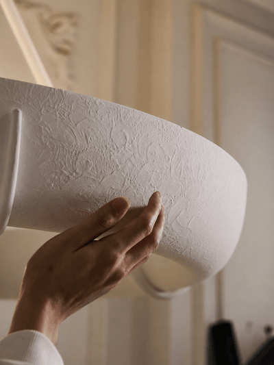 Plaster Drum Chandelier