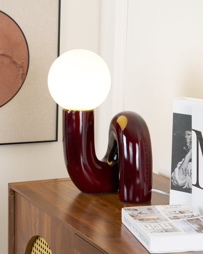 Soreeon Lamp Playful N Shape All White