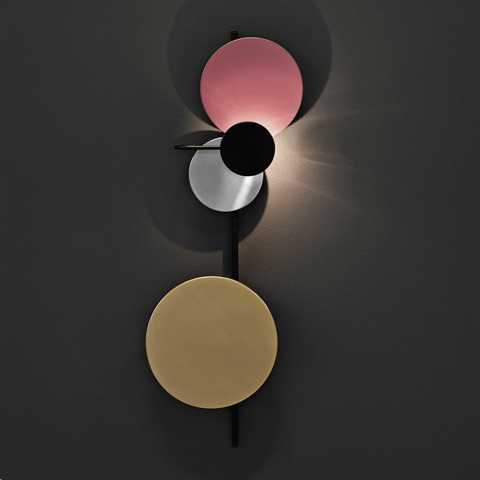 Mirq Wall Lamp Magnetic Discs Artistic