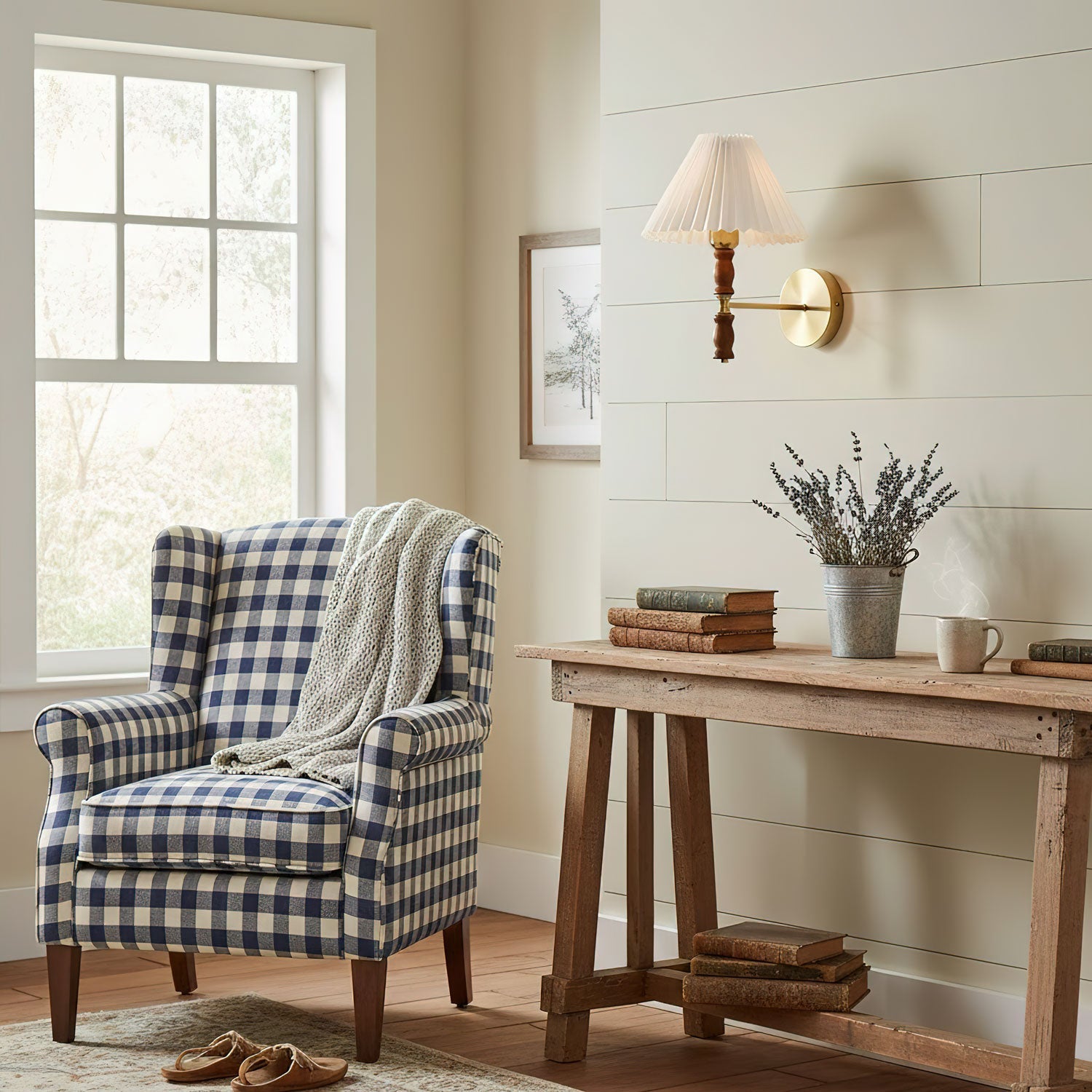 Lucienne Walnut Indoor Wall Light
